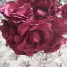 12 Paper Sweetheart Roses in Fuchsia